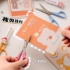Children's small scissors, baby scissors, safe handmade, plastic, won't hurt hands, suitable for kindergarten art workers Specification image